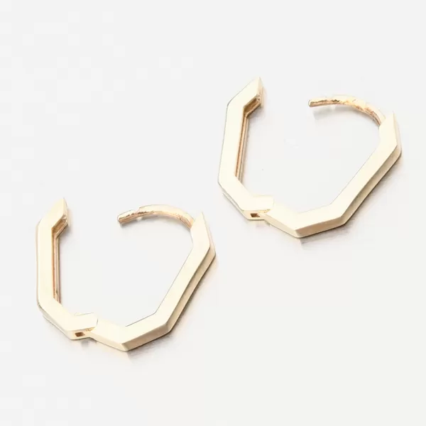 Zlaté štvorcové náušnice PKL22-051