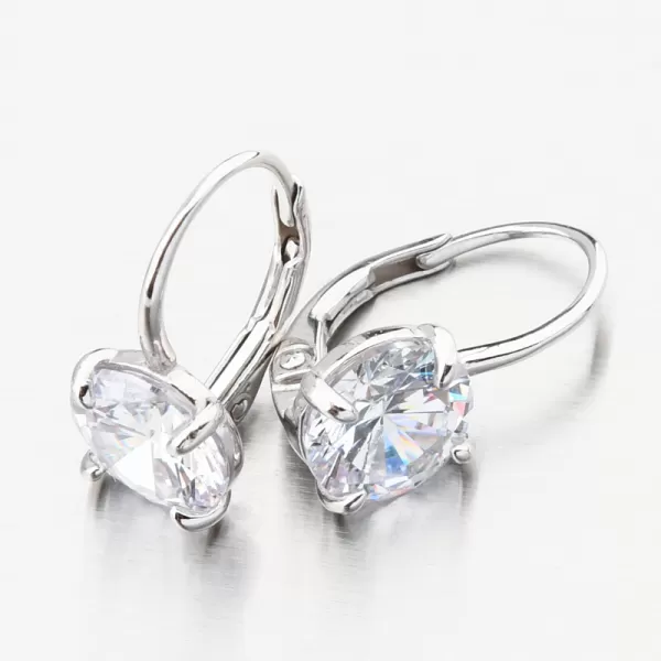 Strieborné náušnice so zirkónom PKL-2227