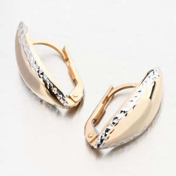 Zlaté náušnice s gravírovaním PKL22-063