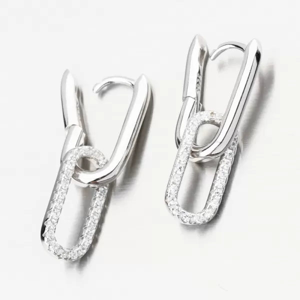 Strieborné náušnice so zirkónmi PKL-2235