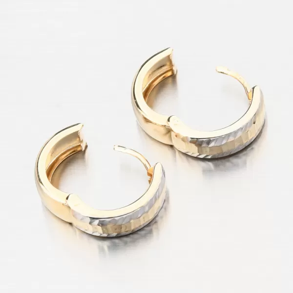 Zlaté kruhy s gravírovaním PKL22-059