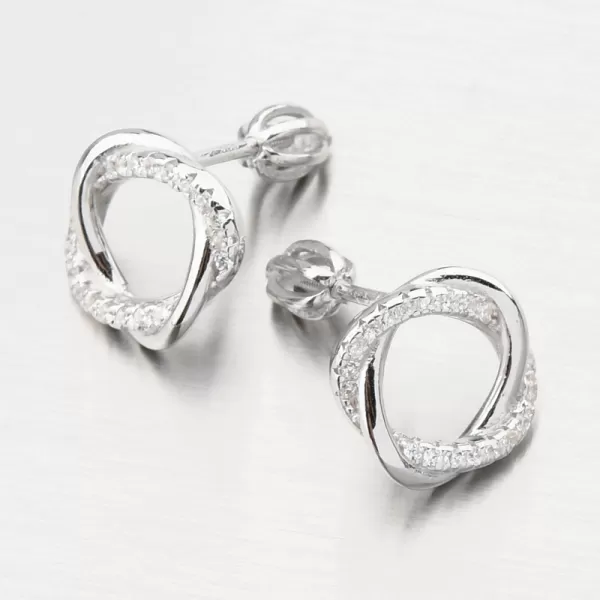 Dámske náušnice striebro 925 zirkón PKL-2260