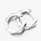 Dámske náušnice striebro 925 brúsené kruhy PKL-2242