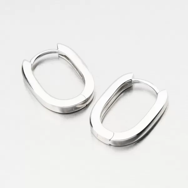 Náušnice striebornej podložky PKL-2245