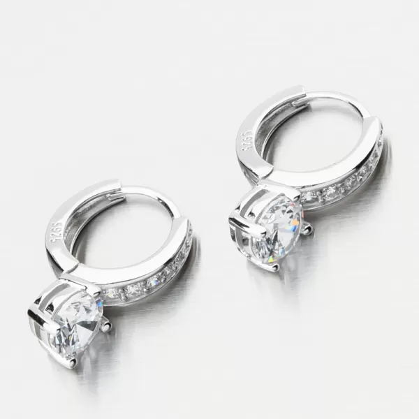 Strieborné kruhy so zirkónmi PKL-2243