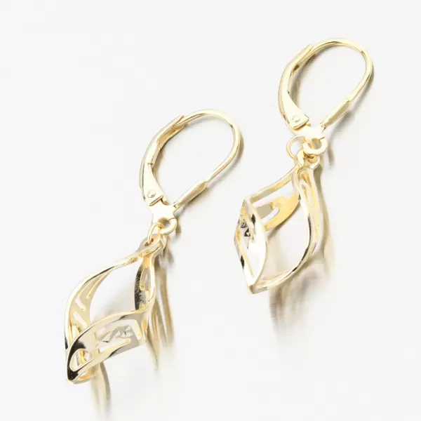 Čalúnené strieborné náušnice PKL-2240