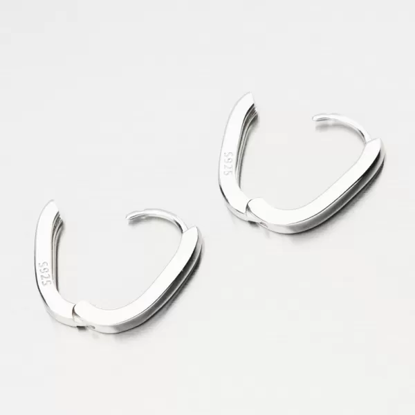 Náušnice striebornej podložky PKL-2245