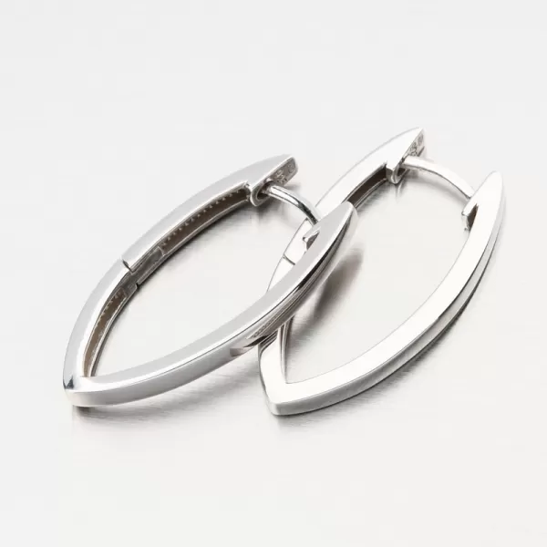 Náušnice striebornej podložky PKL-2231