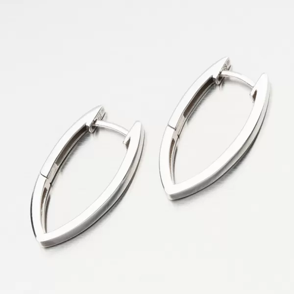 Náušnice striebornej podložky PKL-2231