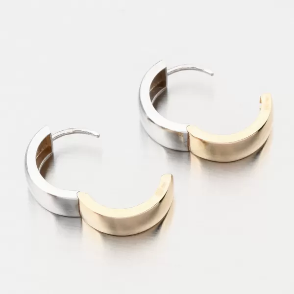 Zlato obojstranné kruhy PKL22-068