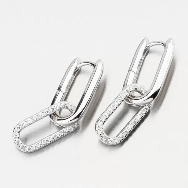 Strieborné náušnice so zirkónmi PKL-2235