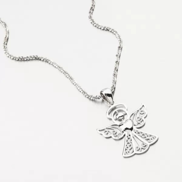 Silver Pendant Angel Filigree PKL-3157