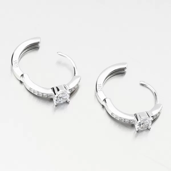 Strieborné kruhy so zirkónmi PKL-2241