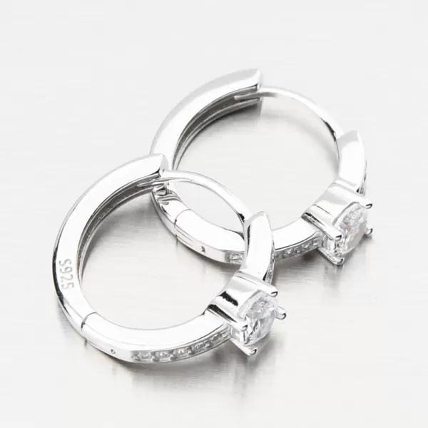 Strieborné kruhy so zirkónmi PKL-2241