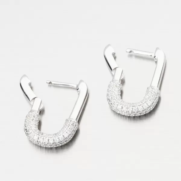 Strieborné náušnice so zirkónmi PKL-2230