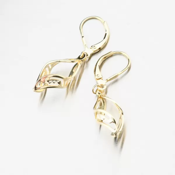 Čalúnené strieborné náušnice PKL-2240