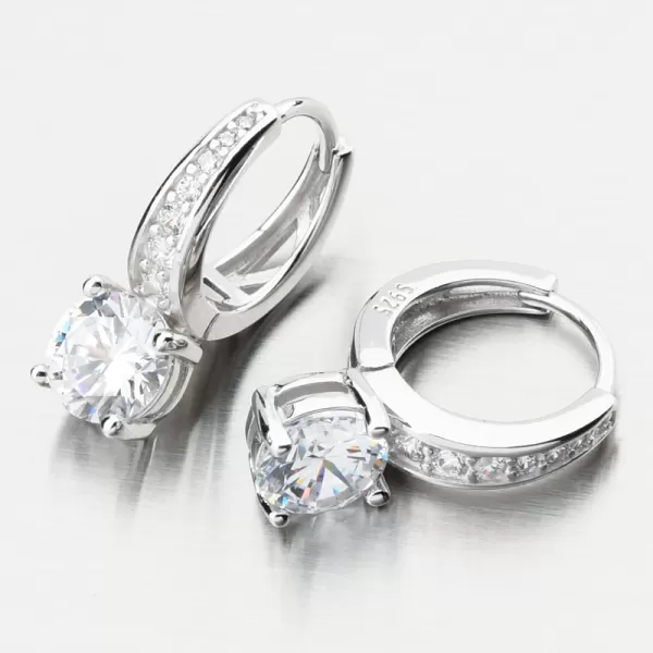 Strieborné kruhy so zirkónmi PKL-2243