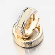 Zlaté kruhy s gravírovaním PKL22-059