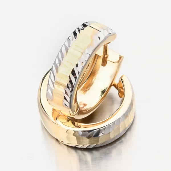 Zlaté kruhy s gravírovaním PKL22-059