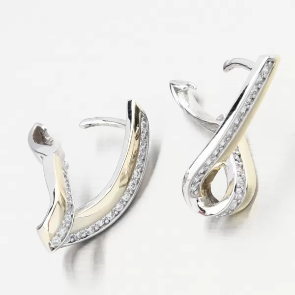 Strieborné náušnice so zirkónmi PKL-2261